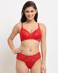 Buy Red Lingerie Sets for Women by FRISKERS Online | Ajio.com