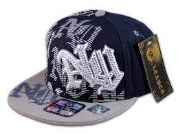 This Is A High Quality Blue Gray Flat Brim Ball Cap Its A Fitted Hip Hop Style Hat From Leader It Has Embroidery With Ny For Hip Hop Hat Hats Flat