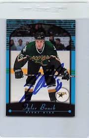 2000/01 Premier Plus #117 Tyler Bouck North Stars Signed Auto *H499
