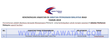 Jawatan kosong sarawak oil palms bhd jul 1, 2021. Jawatan Kosong Terkini Di Jabatan Perikanan Malaysia Appjawatan Malaysia