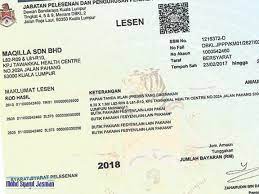 Tempoh lesen sementara ini adalah setahun (bermula dari 5. Mohd Syarul Jasman 2017