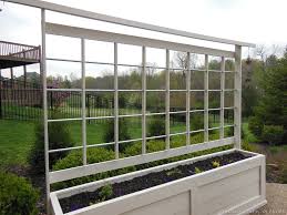 Exaco trading 1.420grey calypso planter with trellis and water reservoir, grey. Garden Trellis Screening Garden Fence Panels Gates Large Garden Planters With Trellis