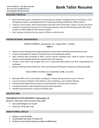 bank teller resume ipasphoto