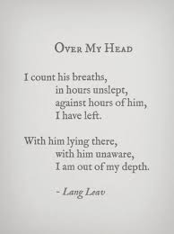 Over My Head Words Quotes Lang Leav Poetry Words