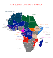 Main Business Languages In Africa Africa Africa Map Infographic Map