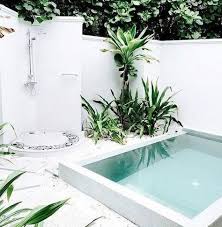 Belebende Gartengestaltung Mit Kleinem Tauchbecken Zum Entspannen Kleiner Pool Design Kleiner Pool Ideen Landschaftsbau Fur Kleinen Hinterhof