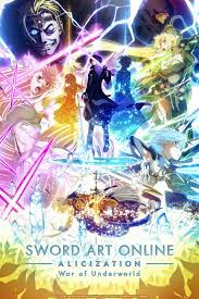 Sword Art Online Alicization War Of Underworld Continues On Crunchyroll This April Sword Art Online Poster Sword Art Online Wallpaper Sword Art Online Kirito