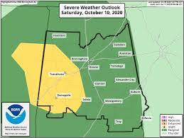 Map Of Central Alabama Portions Of Central Alabama Have Been Upgraded To A Slight Risk On Saturday  | The Alabama Weather Blog - Mobile