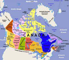 As the 2 nd largest country in the world with an area of 9,984,670 sq. Download Political Map Of Canada With Major Cities Tourist In Canadian Canada Map Canada Tourist Canada Tourism
