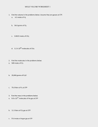 How many moles are in 25.0 grams of water? Mole And Volume Calculations Worksheets With Answers Teaching Resources