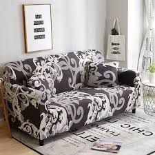 Elastic Sofa Cover Printed Flowers Slipcover Tight Wrap All Inclusive Corner Sofa Cover Stretch Furniture Covers 1 2 Sofa Covers Couch Covers Arm Chair Covers