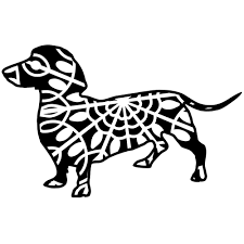 Download Dachshund Mandala Svg File Svg Designs Svgdesigns Com