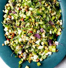 Serve on a bed of spinach leaves. Cooling Summer Spoon Salad Edible Communities