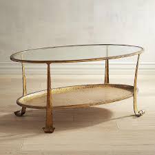 Dansby Gold Coffee Table Steve silver madrid oval glass top coffee table walmart.