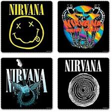 January/february 1992 nirvana tours australia, japan and hawaii. Nirvana 4 Drinks Coaster Set 4 Album Covers Logo Fan Gift Box Cd Kurt Official Ebay