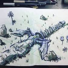 All Here S My Drawing Of The Master Sword Zelda Legend Of Zelda Zelda Art Master Sword