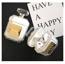 Perfume Bottle Silicone Case For Airpods Earphone Protective Case Luxury Shockproof And Drop Clear Soft Tpu Case For Apple In 2020 Airpod Case Perfume Bottles Protective Cases