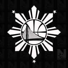 Black And White Warriors Logo Golden State Warriors Logo Filipino Heritage Decals In 2020 Warrior Logo Golden State Warriors Logo Golden State Warriors
