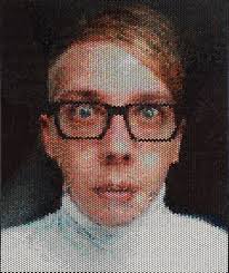 Injecting Paint In Bubble Wrap To Create Pixelated Portraits Bubble Wrap Art Portrait Art