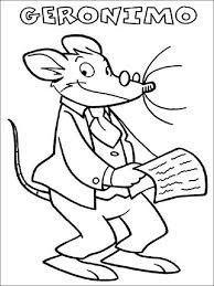 Free black and white coloring pages of geronimo. Coloring Geronimo Stilton 2