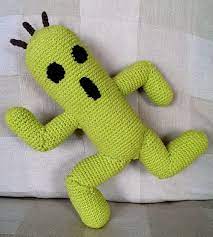 Lion brand yarn vintage styles for today: Final Fantasy Cactuar Crochet Pattern