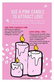 The Pink Candle Has Lots Of Meanings It Can Help Attract Love Joy Friendship Kindness Affection New Partners In 2020 Pink Candle Magic Pink Candles Candle Magic
