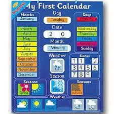 Magnetic My First Calendar Chart Reviews Child Development