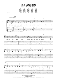 chorus g c g you got to know when to hold 'em, know when to fold 'em, c g d know when to walk away and know when to run. The Gambler Quot Sheet Music By Kenny Rogers For Easy Guitar Tab Vocal Sheet Music Now