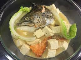 Salmon Head Tofu Soup Tofu Soup Cooking Tofu