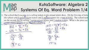 Some of the worksheets for this concept are algebra 1, the real number system hw, gina wilson algebra packet answers, properties of real numbers work with answers, properties of real numbers work with answers, systems of equations word problems, algebra 2 and trigonometry imaginary numbers work a2, relations and functions work algebra 2 answer key. Kutasoftware Algebra 2 Systems Of Equations Word Problems Part 1 Youtube
