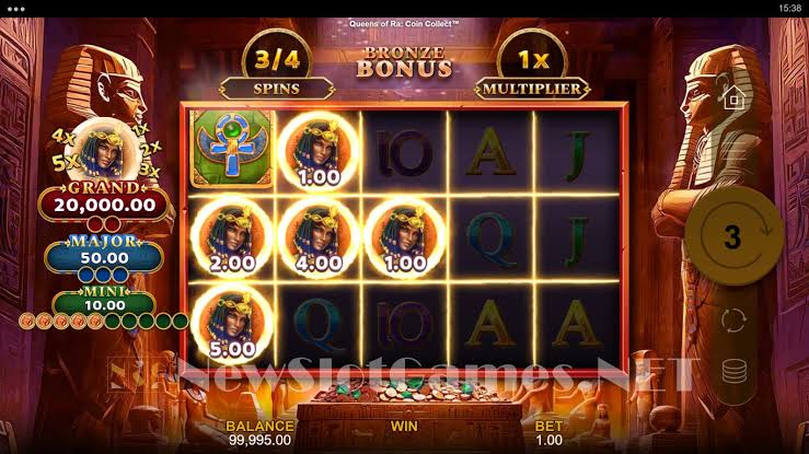 Queens of Ra Coin Collect Slot Review & Demo by Microgaming - Play Free Online