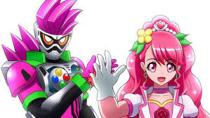 5 years ago, a new type of virus, named the bugster virus, infected humanity and turned them into creatures called bugsters. Cure Grace And Kamen Rider Ex Aid Precure