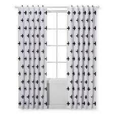 Feelyou gaming curtains for boys bedroom kids gamer room decor curtain 42w x 63l inches teens black and red video game controller window treatments drapes with grommets 2 panels set. Light Blocking Curtain Panels Plus 1pk Cloud Island Black White White Kids Curtains Light Blocking Curtains Panel Curtains
