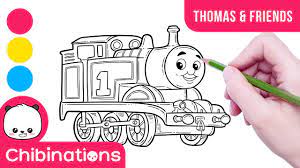 30 gambar mewarnai thomas and friends untuk anak paud dan tk. Menggambar Dan Mewarnai Thomas Friends How To Draw Thomas Friends Chibinations Youtube