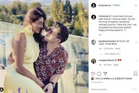Returning the favor to nick who shared his own cute insta post recently, priyanka took to instagram stories to share a photo of bae on the beach in goa, india, staring out longingly into the. So Grateful We Found One Another Nick Jonas Gushes Over Priyanka Chopra