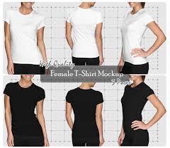 Girl Ladies Women T Shirt Mock Up Bundle Front Back Perspective Png Psd Apparel Mock Up High Resolution Mock Up Downloadable In 2020 Clothing Mockup T Shirts For Women Women