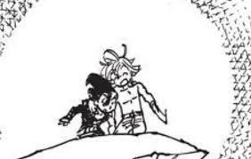 Zeldris pulled meliodas onto his lap and stared at him darkly. Zorria Thankyounakaba On Twitter This Was Not Enough Nakaba I Need More Also This Is Too Tiny So I Cant Even Color It Either They Still Cute Though Nanatsunotaizai Sevendeadlysins Zeldris