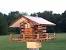 Cedar Log Cabin Bird House