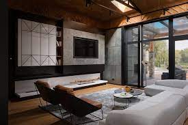 First, paint the edges around the door, top, sides, and bottom. Modern Villa Interior Design In Kiev By Denis Rakayev