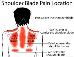 Aching pain between shoulder blades, worse after being in one position for a long time. Shoulder Blade Pain Left Right Or Under Scapula Ehealthstar