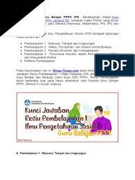 Soal dan kunci jawaban try out pgsd. Soal Dan Jawaban Reviu Pembelajaran 1 Ips Sd Guru Belajar Pppk Pdf