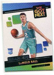 What makes this card stand out is a 14k gold bar encased within, causing its value to burst through the roof. Lamelo Ball 2020 21 Panini Nba Hoops We Got Next Rookie Card 3