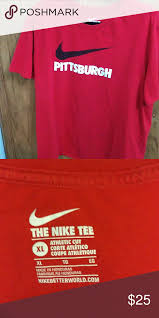 Nike Pittsburgh Tee Nike Soccer Shirts Running Shirts Workout Shirts