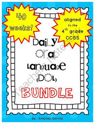 These free activities were created for 1st grade but could also be used. Teachers Notebook Daily Oral Language 4th Grade Writing Teacher Notebook