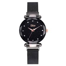 Fashion Magnetic Buckle Dazzling Women Mesh Belt Watch Ladies Quartz Analog Wristwatch Bracelet Quartz Watches Rose Gold Watches Clocks Fashion Luxury Diamonds