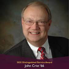 🏅 Distinguished Service Award: John Crist '66 John Crist's life is a  testament to giving back. A JC alum, former CP Federal Credit Union CEO,  and long-time Consumers Energy leader, he's served