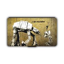 No painting, hammering or framing required! Banksy I Am Your Father Star Wars At At Pu Leather Wallet Iphone Phone Case 04