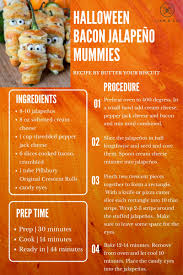 Rise Grind Halloween Fun In 2020 Stuffed Jalapenos With Bacon Mummy Recipes Stuffed Peppers