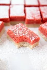 Tangy Homemade Rhubarb Bars Broma Bakery Recipe Rhubarb Desserts Rhubarb Bars Rhubarb Recipes