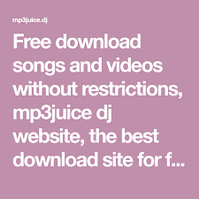 Simply enter the query about the music you want to download. Free Download Songs And Videos Without Restrictions Mp3juice Dj Website The Best Download Site For Free Dj Website Songs Dj